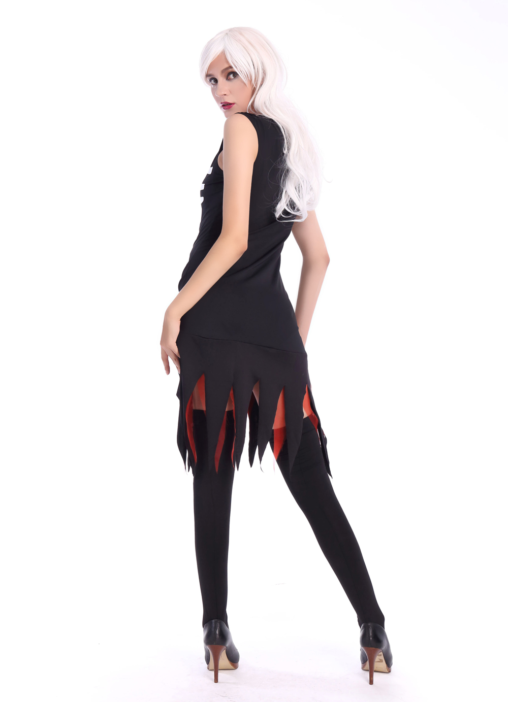 F1691 scary human skeleton cosplay costume